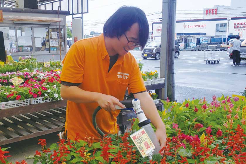 園芸売場の様子